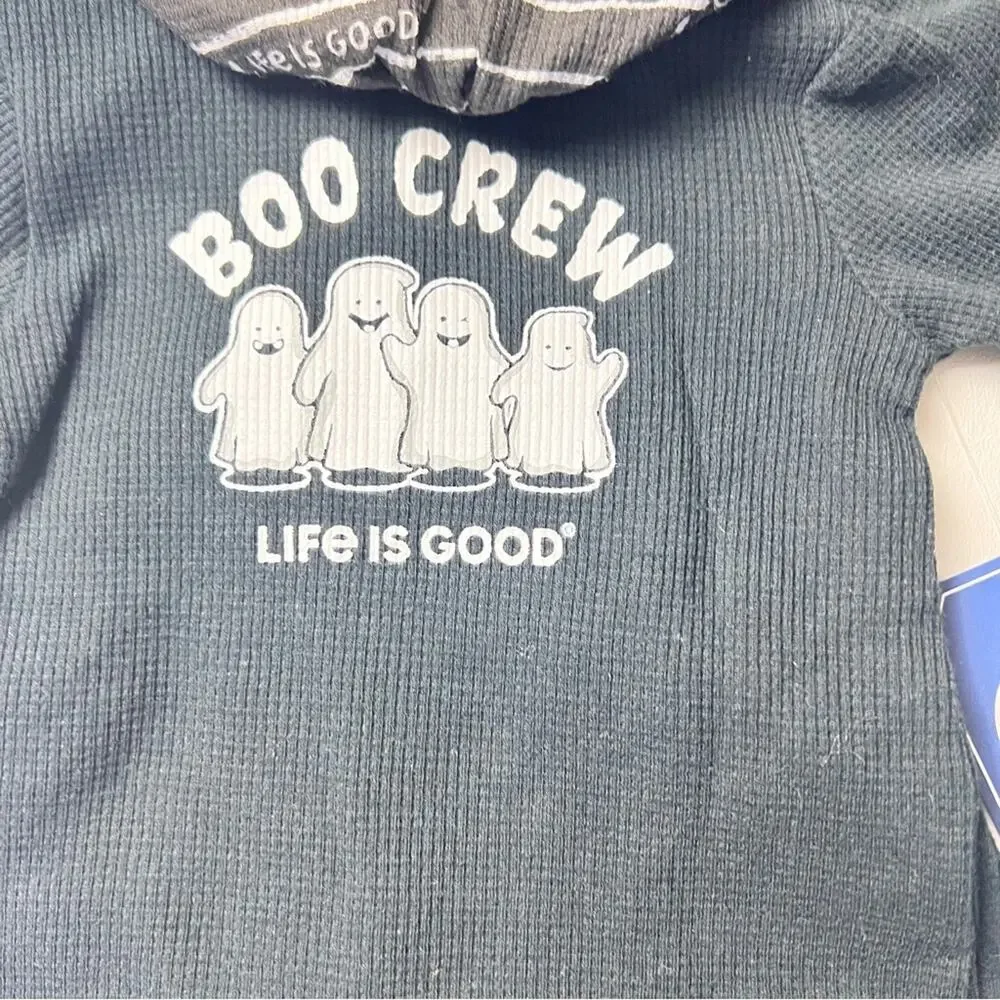 Life Is Good Baby Three Piece Bodysuit Jogger Cap Matching Set Sz 0/3 M
